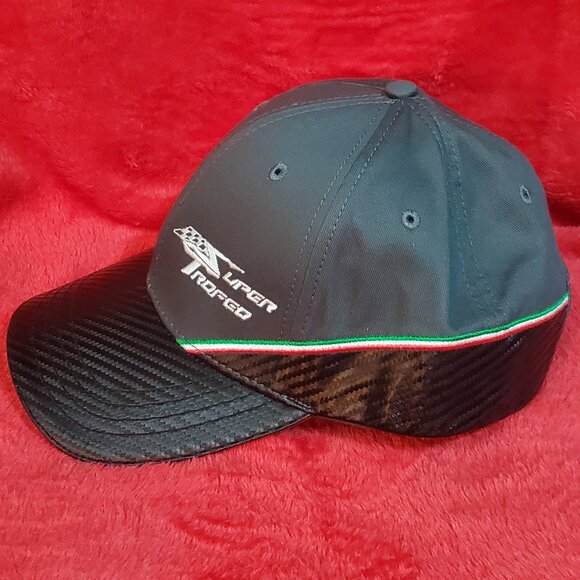 Baseball Cap Embroidered Hat Carbon Fiber Unbranded Auto Racing Super Trofeo - Picture 2 of 16